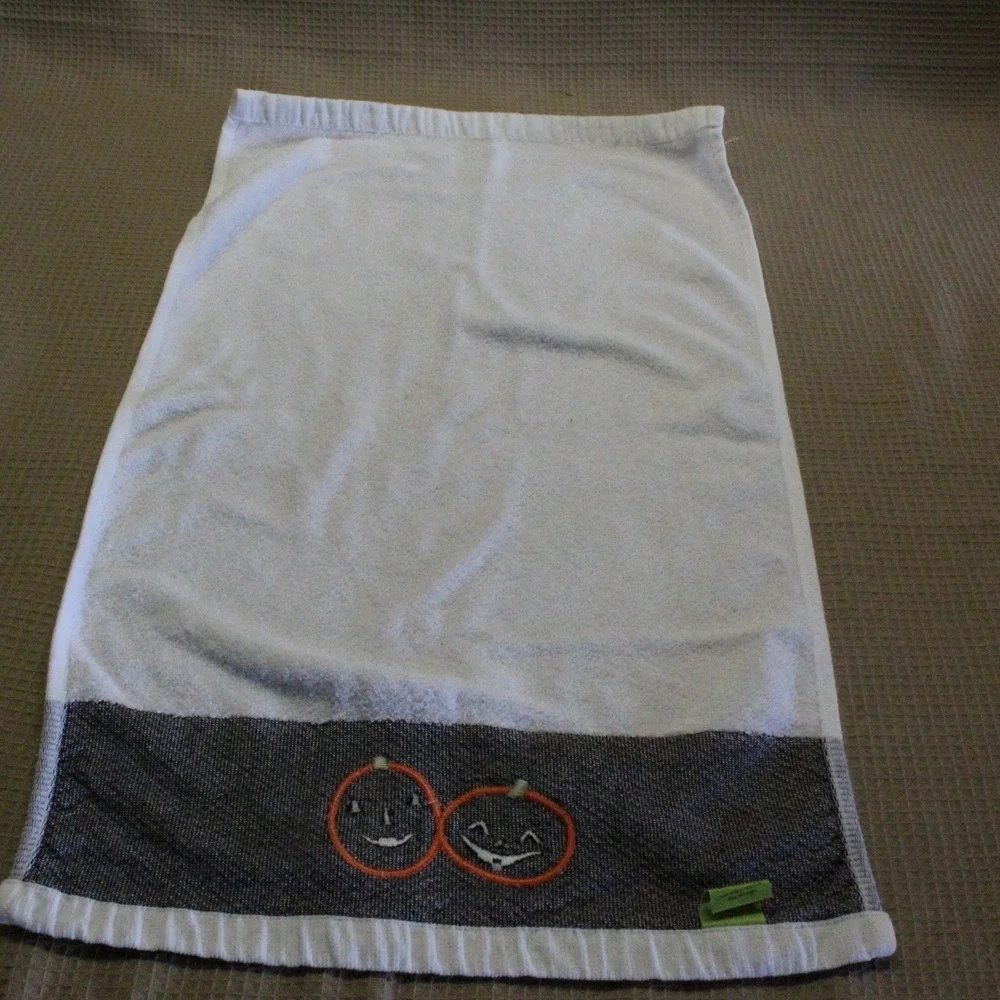 Halloween It's The Thing Hand Towel White Black Orange Pumpkin Y2K Spooky Decor